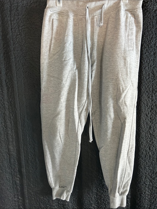 Fashion Nova Pants - Fashion Nova Light Gray Track Joggers